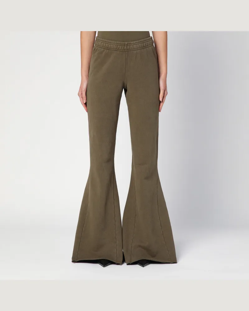 Entire Studios Militärgrüne Schlaghose aus Bio-Baumwolle 