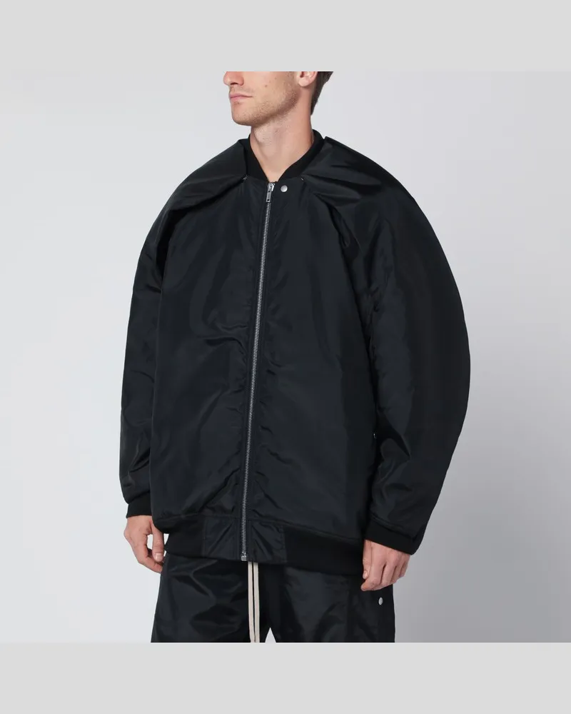 DRKSHDW by Rick Owens Übergroße schwarze Nylon-Bomberjacke Schwarz