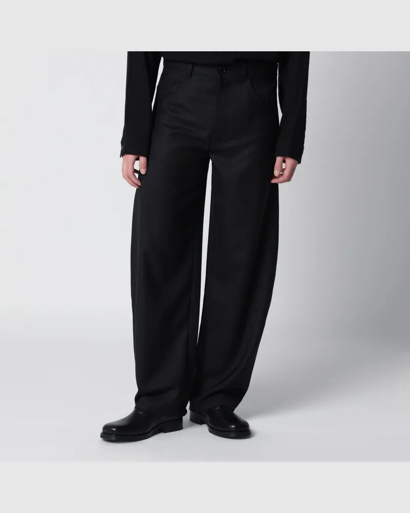 Séfr Schwarze Hose aus Wollmischung Black
