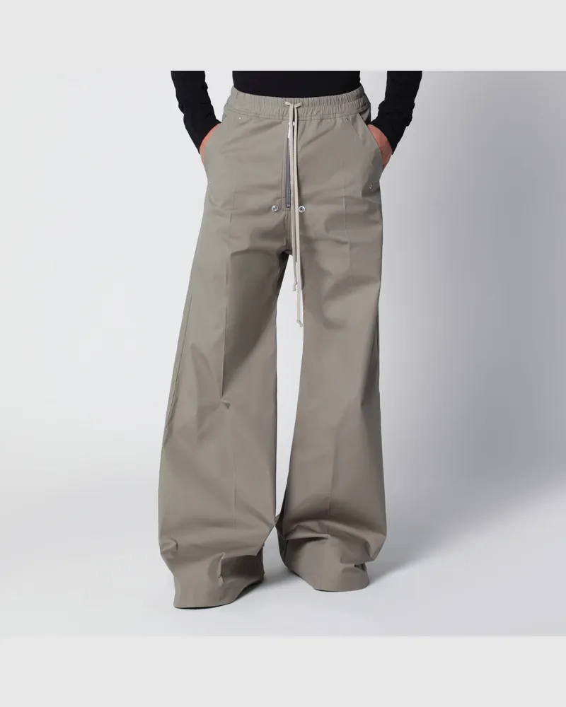 Rick Owens Dunkelperlfarbene Hose aus Baumwolle Beige