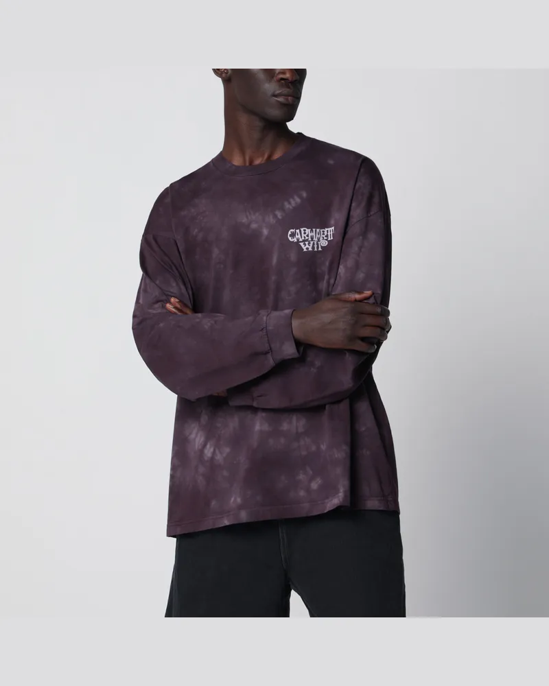 Carhartt WIP Langarm-T-Shirt L/S Radiate aus Bio-Baumwolle lila Purple