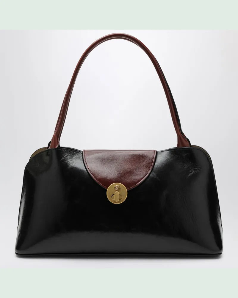 Versace Vivian East/West Tasche aus Leder Black