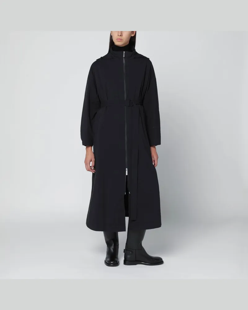 Herno Laminar Trenchcoat aus schwarzem 2L Gore-Tex Schwarz