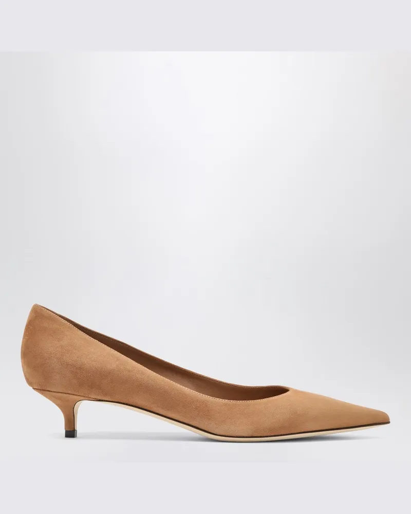 Jimmy Choo Décolleté Amelia in Wildlederfarbe Toffee Braun
