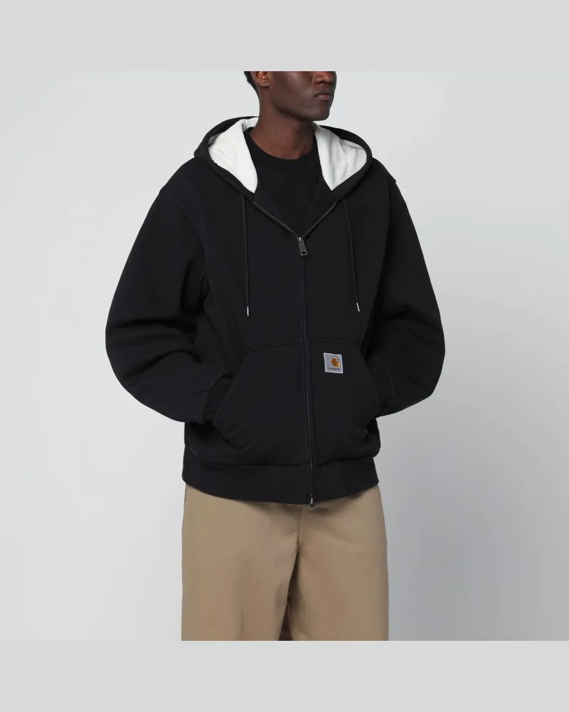 Carhartt WIP Active schwarze Sweatjacke Schwarz