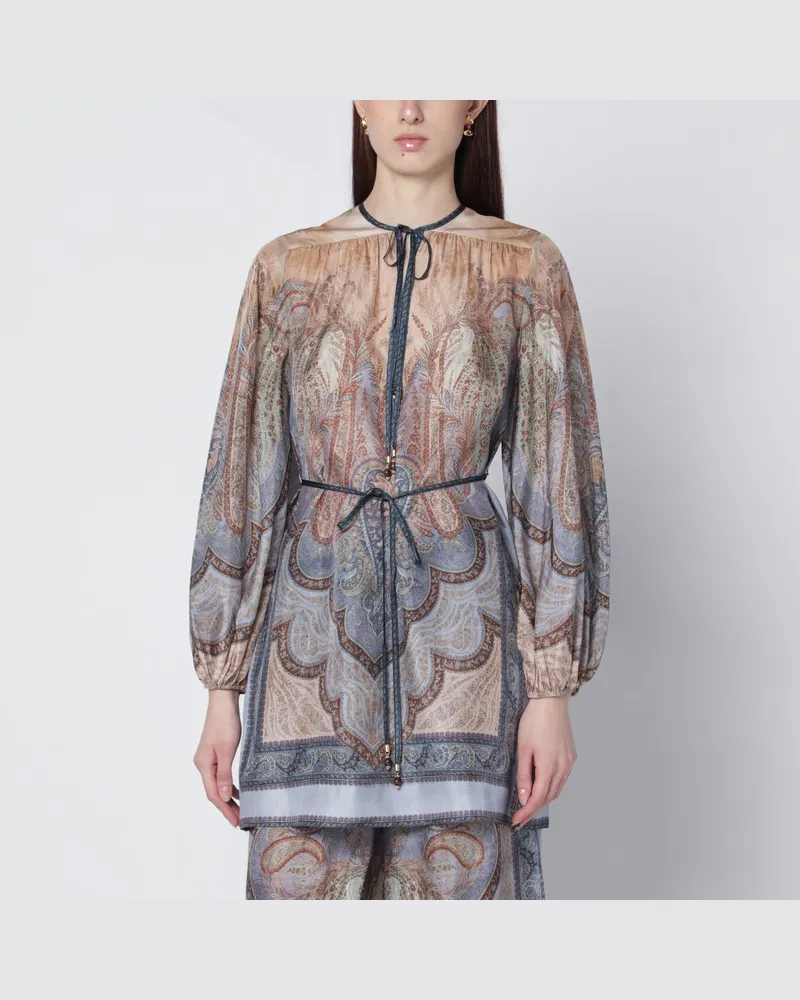 Zimmermann Wanderlust Bluse mit Tapisserie-Print Mehrfarbig