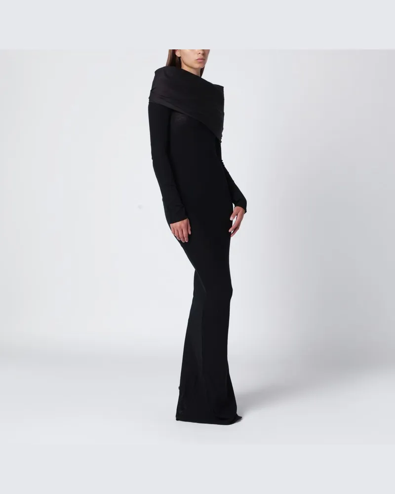 Entire Studios Schwarzes langes Wollkleid Schwarz