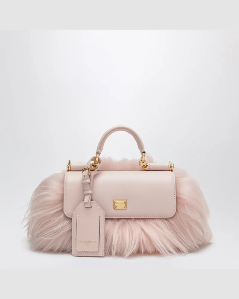 Dolce & Gabbana Handtasche My Sicily Mini aus Kidassia, puderfarben Pink