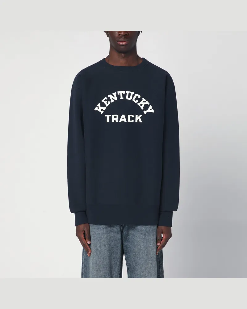 Champion Marineblaues Sweatshirt True to Archive Reverse Weave Blue