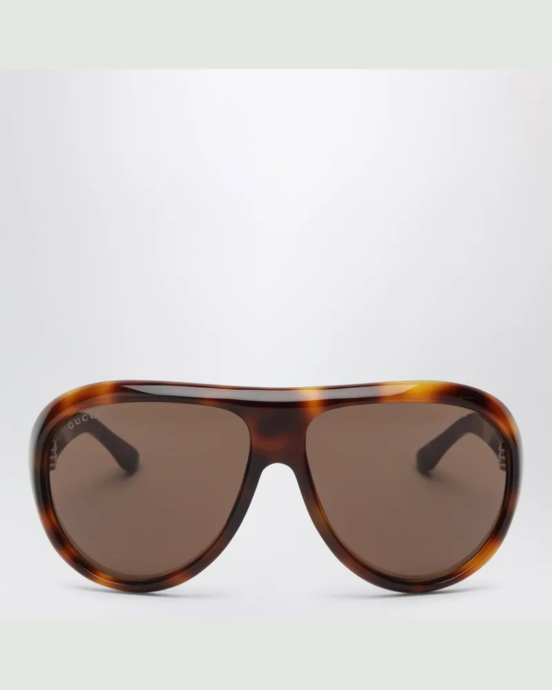 Gucci Havana Pilotensonnenbrille Brown