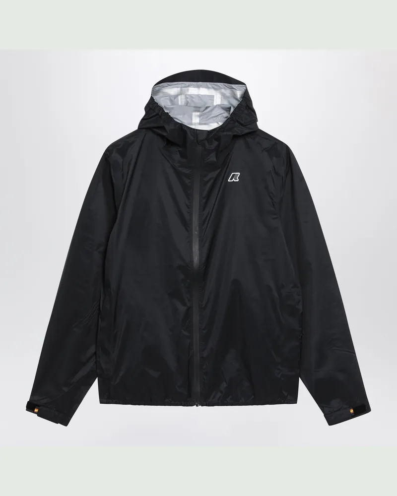 K-Way Schwarze Charmain Jacke Mit Reißverschluss Black