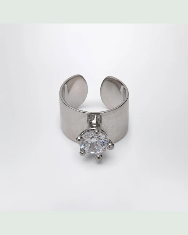 PANCONESI Armour Ring Small mit Diamanten Metal