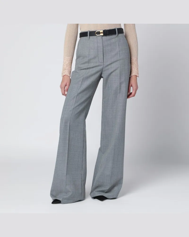 Valentino Garavani Hose mit Vichy-Muster aus Wollmischung Eindruck