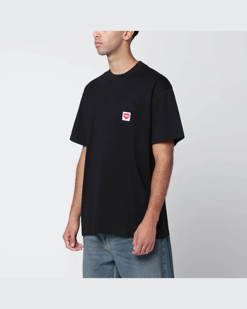 Carhartt WIP Schwarzes S Pocket Heart T-Shirt 