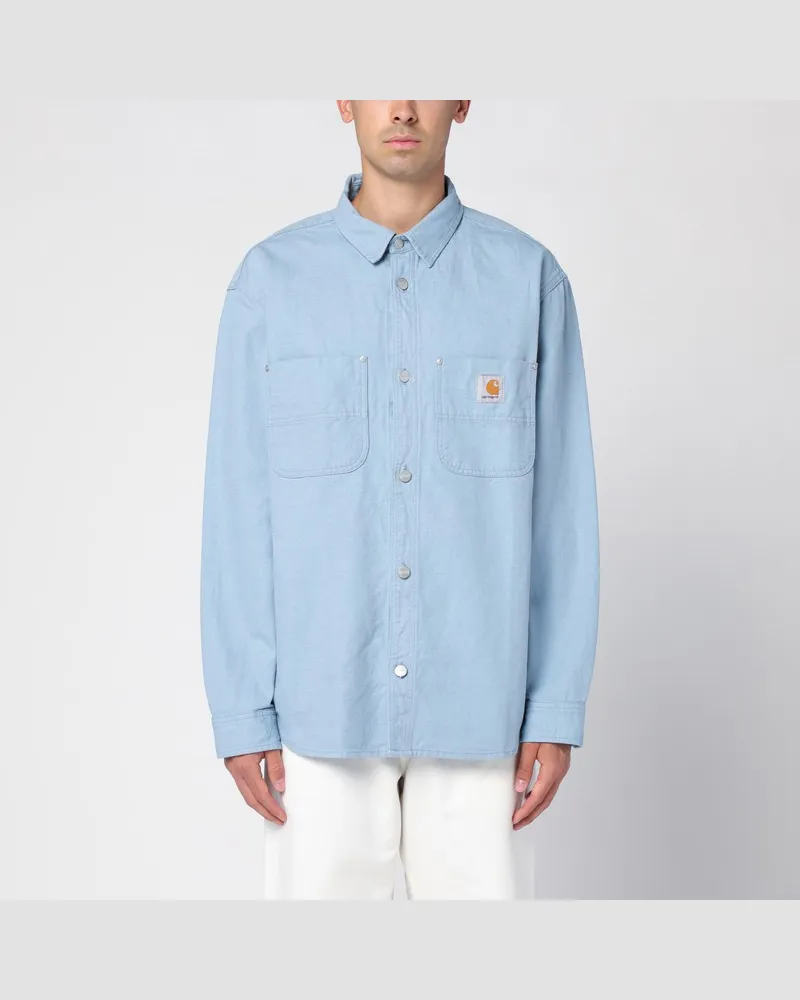 Carhartt WIP Walter Shirt Jacket Farbe Sky Hellblau
