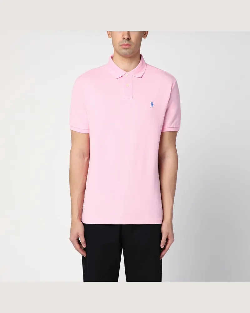 Ralph Lauren Rosafarbenes Poloshirt aus Baumwolle