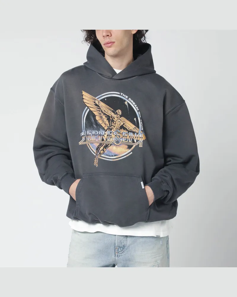 REPRESENT Grauer Hoodie mit Logoprint 