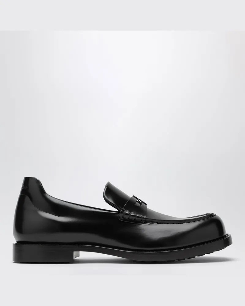 Balenciaga Comfy Loafer aus glänzendem Kalbsleder in Schwarz Black