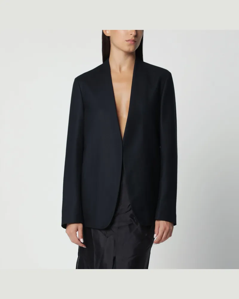 Maison Margiela Jacke aus marineblauer Schurwolle Blue