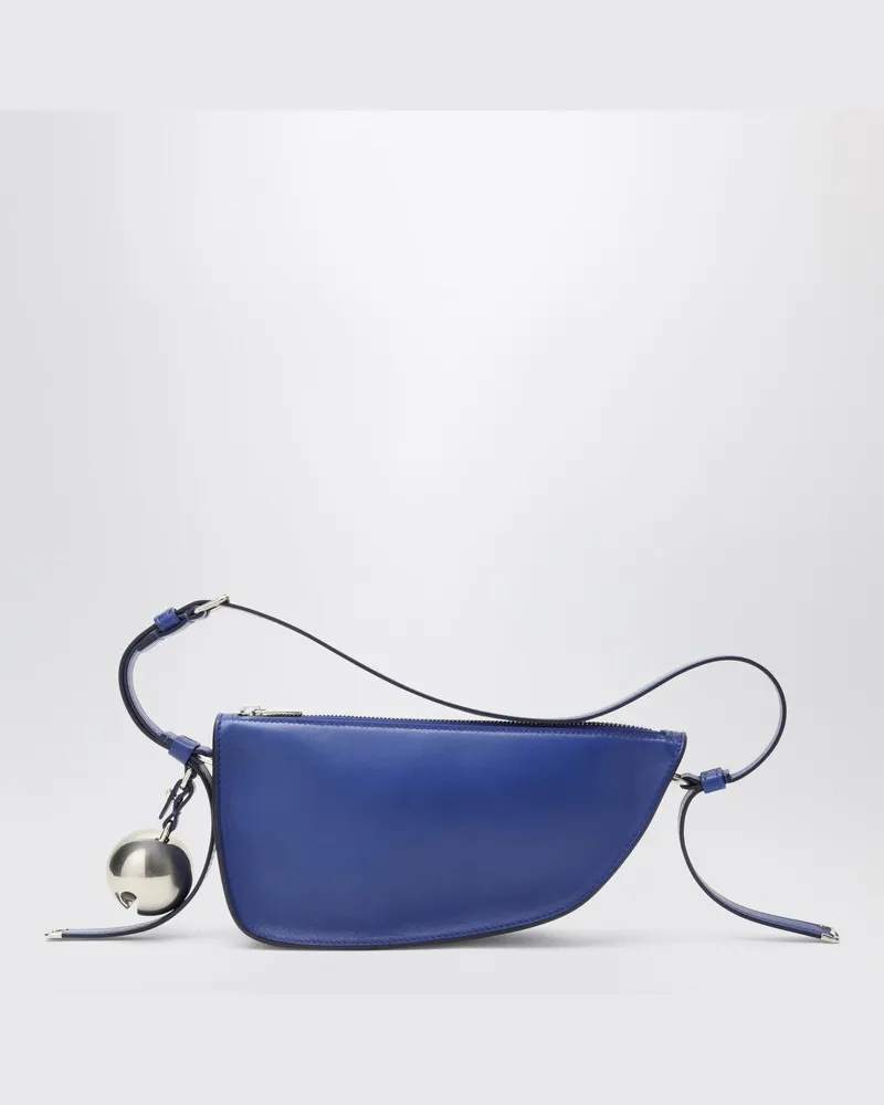 Burberry Shield blau Leder mittlere Tasche Blau