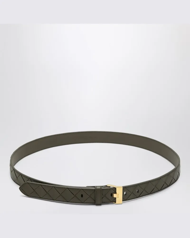 Bottega Veneta Cipressofarbener Watch-Gürtel in Intrecciato Grün