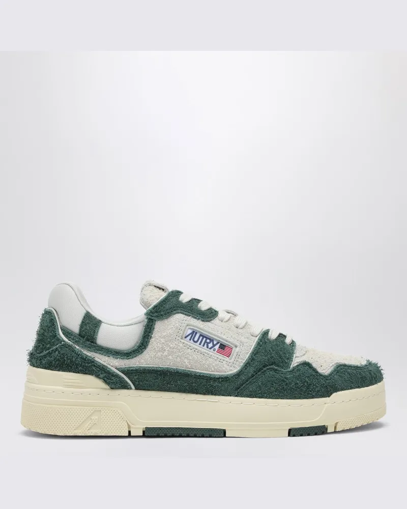 AUTRY Sneaker CLC aus Wildleder und Mesh weiß/flaschengrün Grün