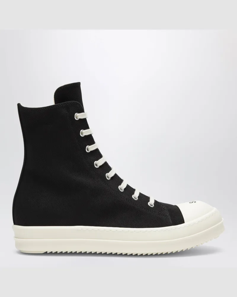 DRKSHDW by Rick Owens Tower sneakers in black/milk white "So Cunt Black