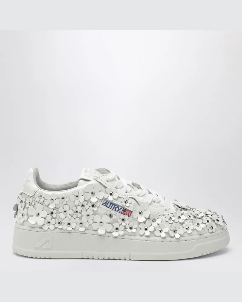 AUTRY Sneaker Medalist Blühend aus weißem Leder White