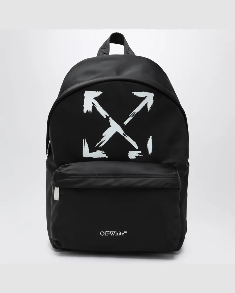 OFF-WHITE Schwarzer Rucksack mit Logo-Print Black