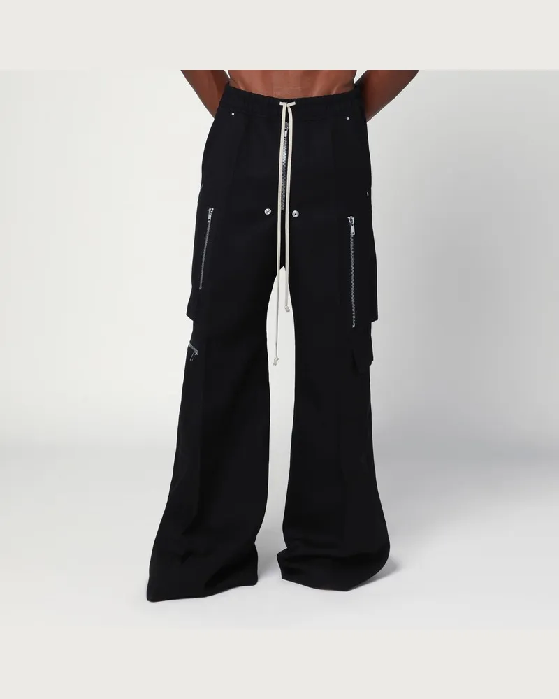 Rick Owens Weite Cargobelas-Hose in Schwarz Schwarz