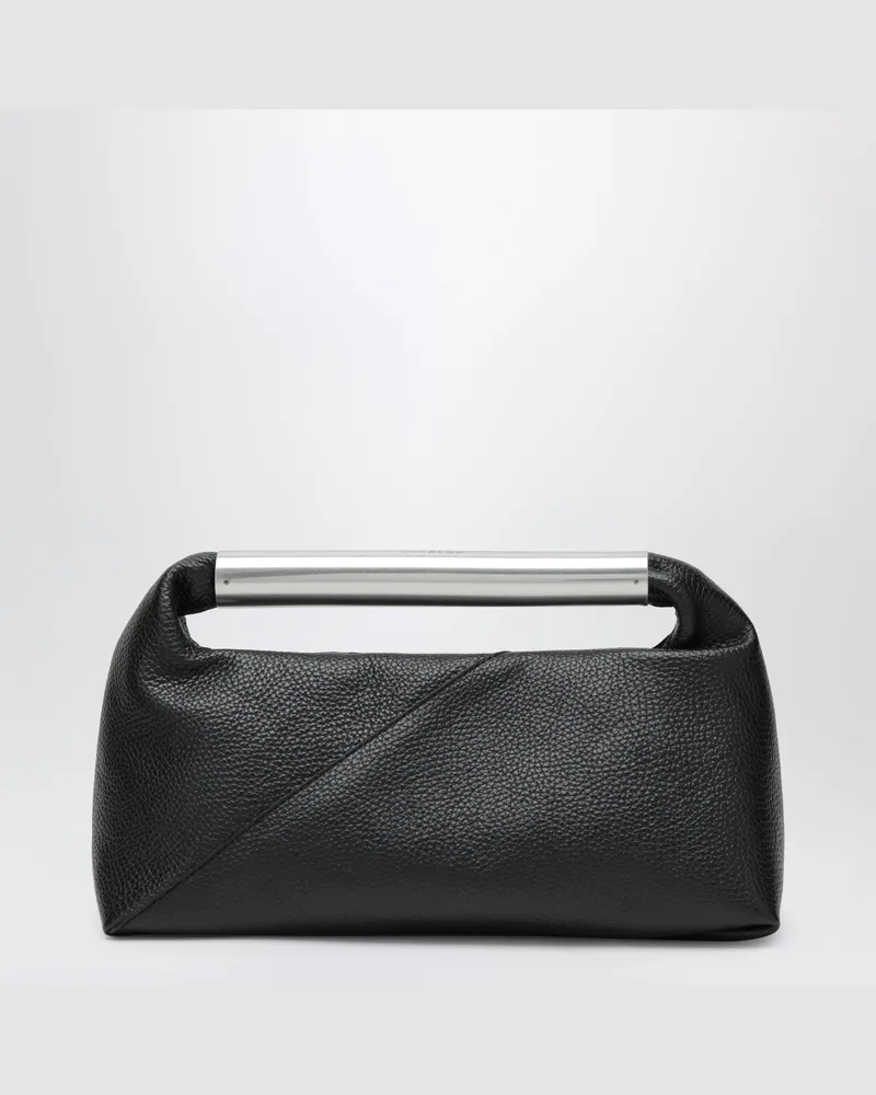 Maison Margiela Handtasche Japanese Bag Jewel Handle aus Leder in Schwarz Black