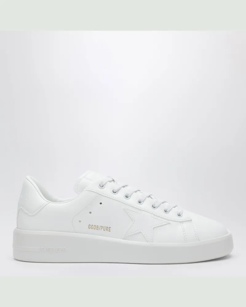 Golden Goose Purestar bio-based Sneakers mit weißem Stern und Fersenpatch White