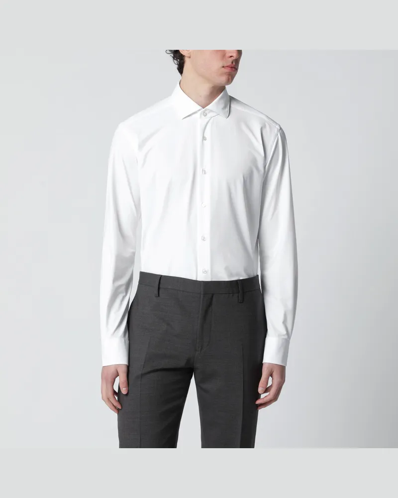 XACUS Active Tailor Fit Hemd weiß White