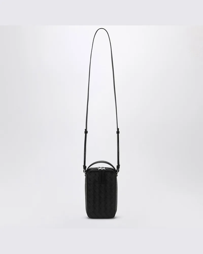 Bottega Veneta Getaway Smartphone-Hülle in schwarzem Intrecciato Schwarz