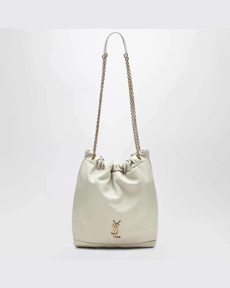 Saint Laurent Jamie 4.3 Pochonbeutel Creme Gelb