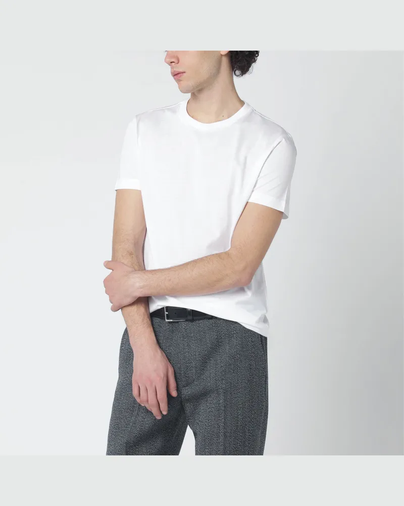 Prada Set aus drei weißen Baumwoll-T-Shirts White