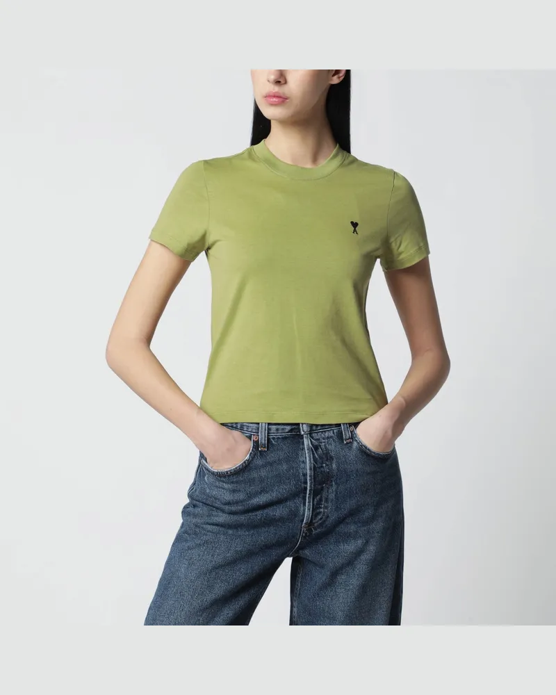 AMI Paris Ami De Coeur Matcha T-Shirt Green