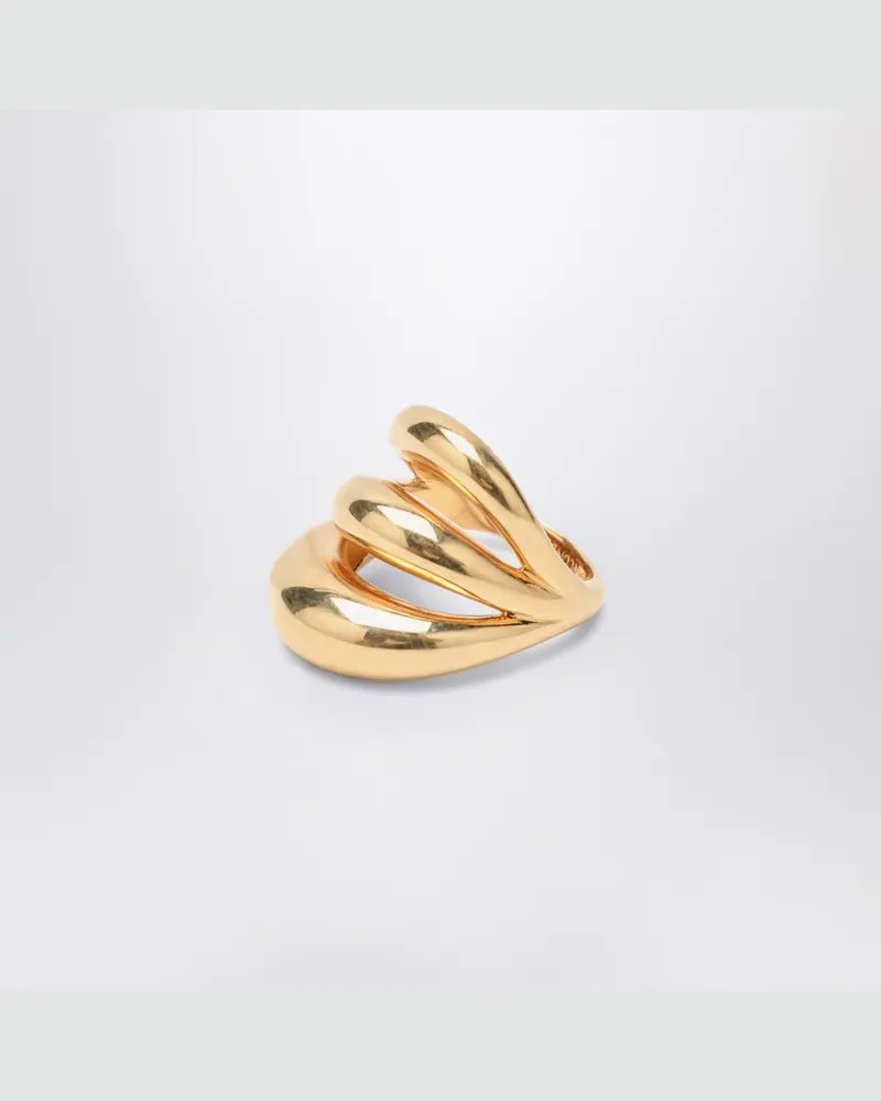 PANCONESI Triptych Blow Up Ring in Gold Metal