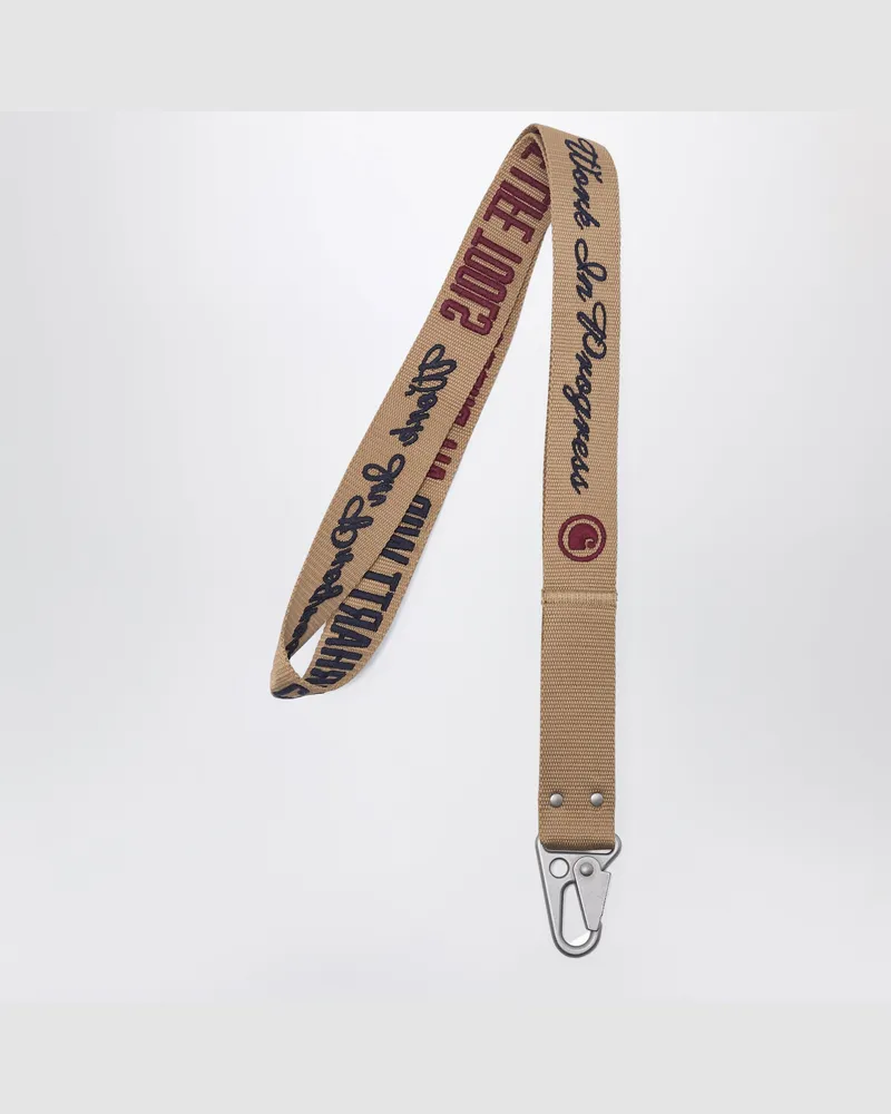 Carhartt WIP Arcan Schlüsselanhänger Dusty Brown Beige