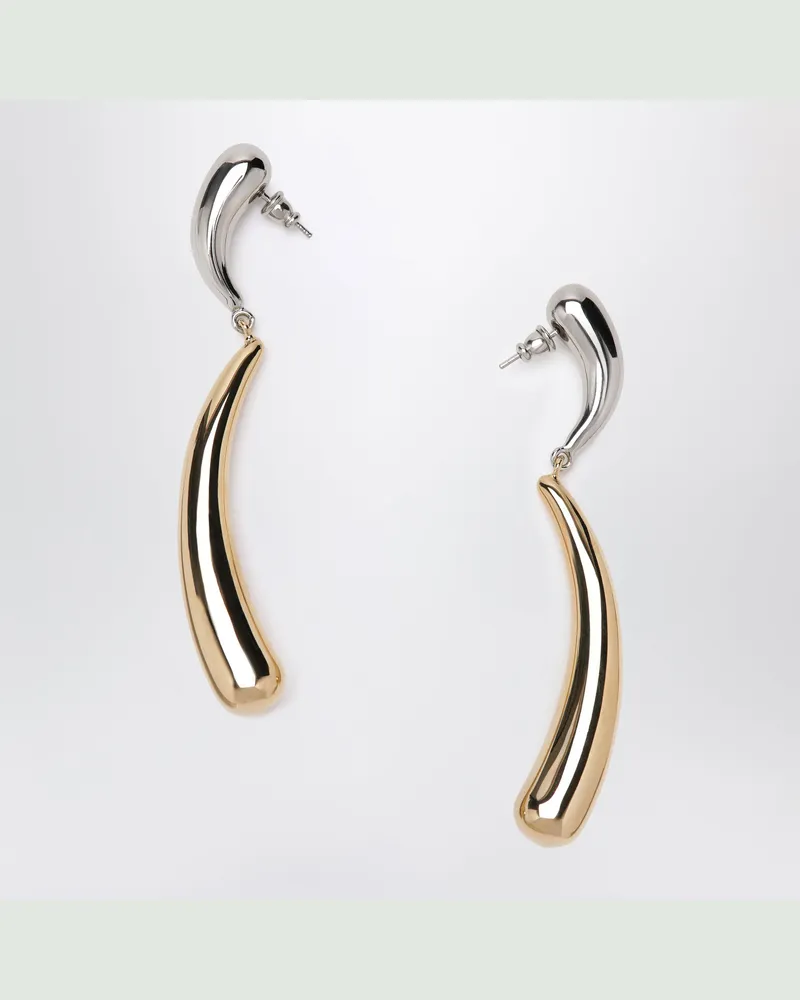 PANCONESI Bicolor-Ohrhänger in Silber/Gold Metal
