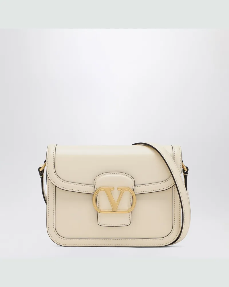 Valentino Garavani Kleine 9TO5 Tasche in Butterfarbe White