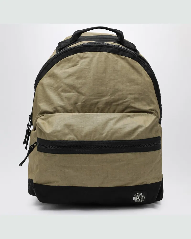 Stone Island Rucksack aus Ripstop-Baumwolle in Militärgrün Green