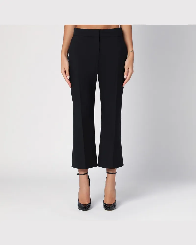 Alexander McQueen Schwarze Wollhose im maßgeschneiderten Stil Black