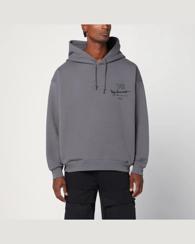 adidas Graues Kapuzensweatshirt Grau