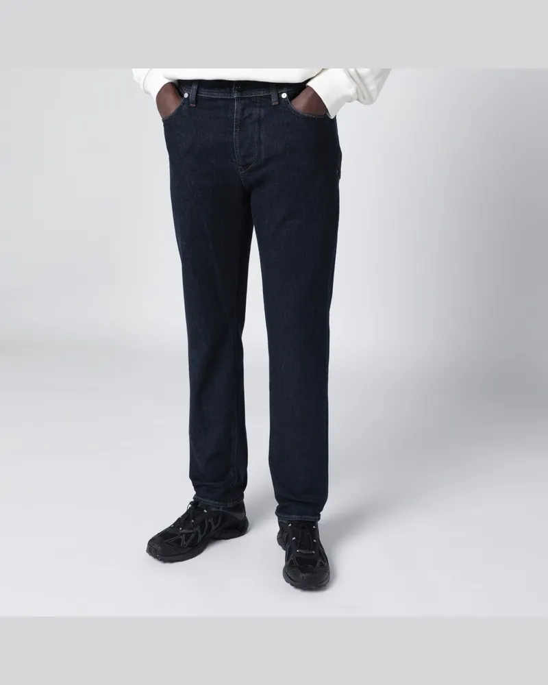 Stone Island Blaue Jeans in Slim Fit Blau