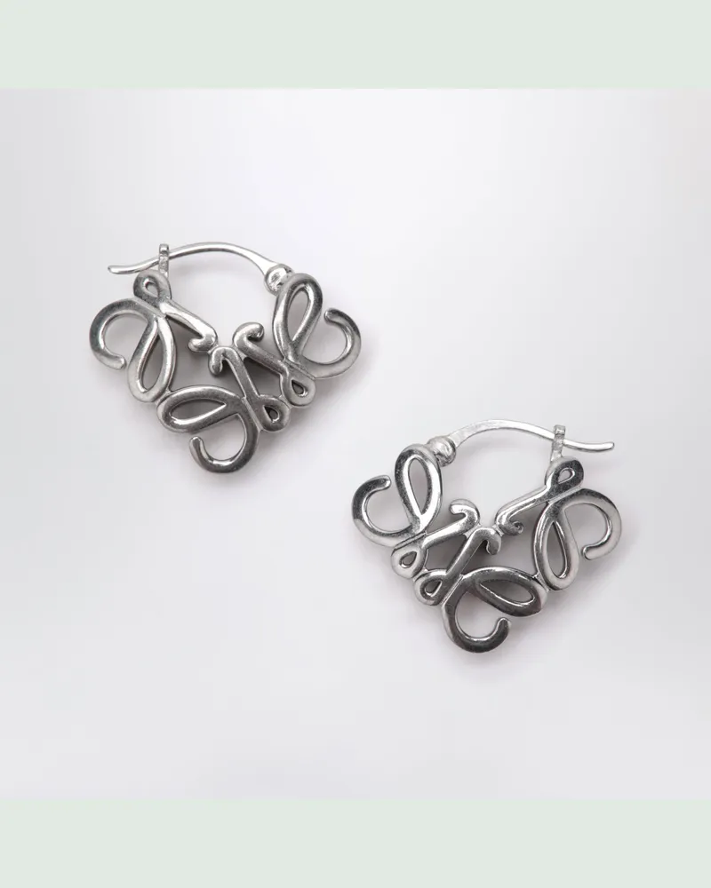 Loewe Creolen Anagram Bombé aus Sterlingsilber Metal