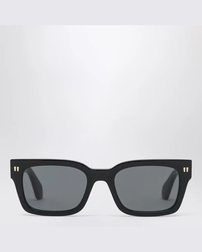 OFF-WHITE Midland schwarze/dunkelgraue Sonnenbrille Schwarz