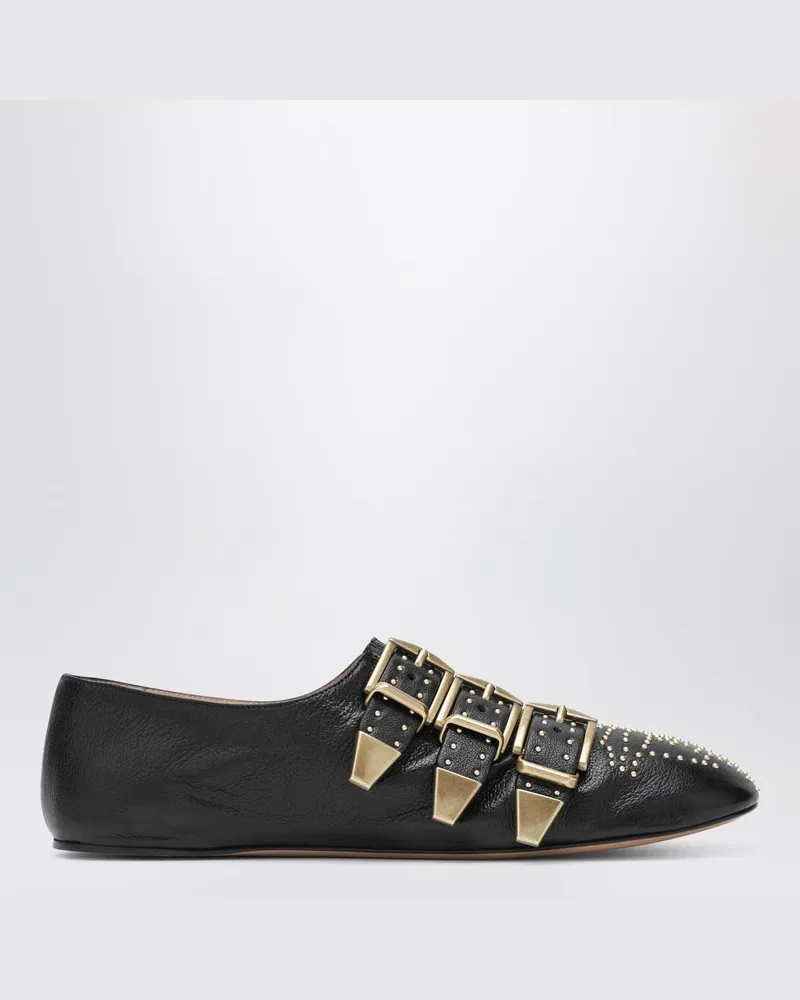 Chloé Susanna Flats in Schwarz Schwarz