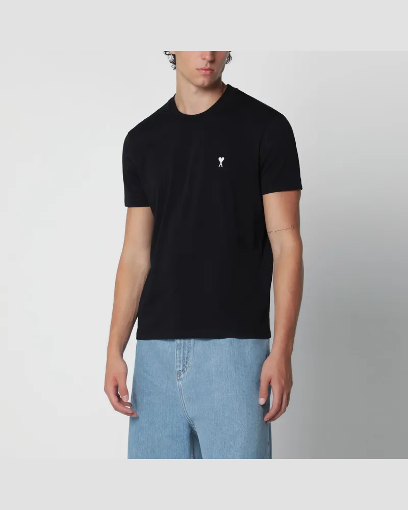 AMI Paris Ami De Coeur T-Shirt in Schwarz Black