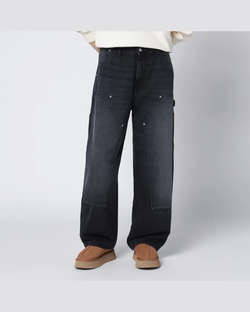 Carhartt WIP Brandon Double Knee Hose in Schwarz Schwarz